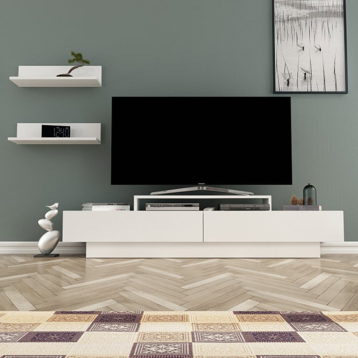 Hanah Home Lucca Mueble para TV Blanco Hanah Home Lucca Mueble para TV Blanco